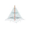Rope pyramid VVZ-PYR050