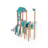 Double-Tower Combined Play Structure - High, with Roof VVZ-VZP2-003-15