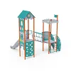 Double-Tower Combined Play Structure - High, with Roof VVZ-VZP2-008-15