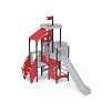 Triple-Tower Combined Play Structure - High, with Roof VVZ-VZP3-005-15