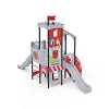 Triple-Tower Combined Play Structure - High, with Roof VVZ-VZP3-005-15
