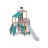 Triple-Tower Combined Play Structure - High, with Roof VVZ-VZP3-005-15