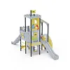 Triple-Tower Combined Play Structure - High, with Roof VVZ-VZP3-005-15