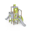 Triple-Tower Combined Play Structure - High, with Roof VVZ-VZP3-005-15