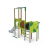 Double-Tower Combined Play Structure - High, with Roof VVZ-VZD2-006-10