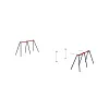 Double zip line with pulley VVZ-L002-1