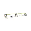 Triple Slide with Swing - 2x Classic Seat, 1x Nest Seat VVZ-AP011-10