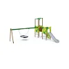 Double-Tower Combined Play Structure - High, with Swing VVZ-VZD2-008-2-10