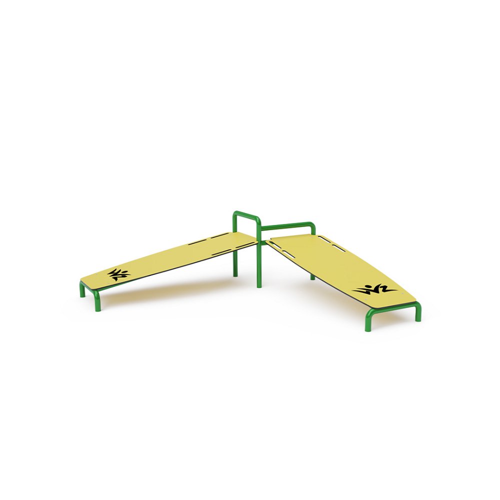 Double sit-up bench W02-3