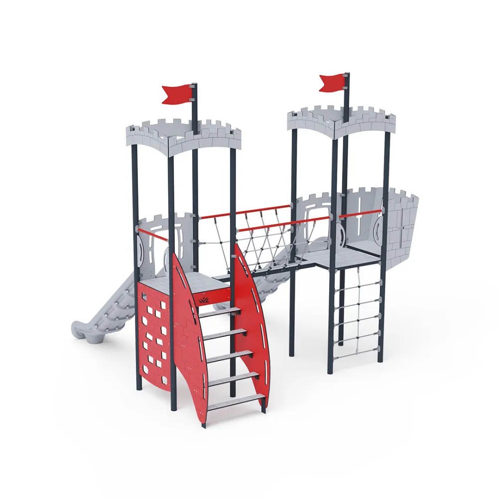 Double-Tower Combined Play Structure - High VVZ-VZP2-007-15