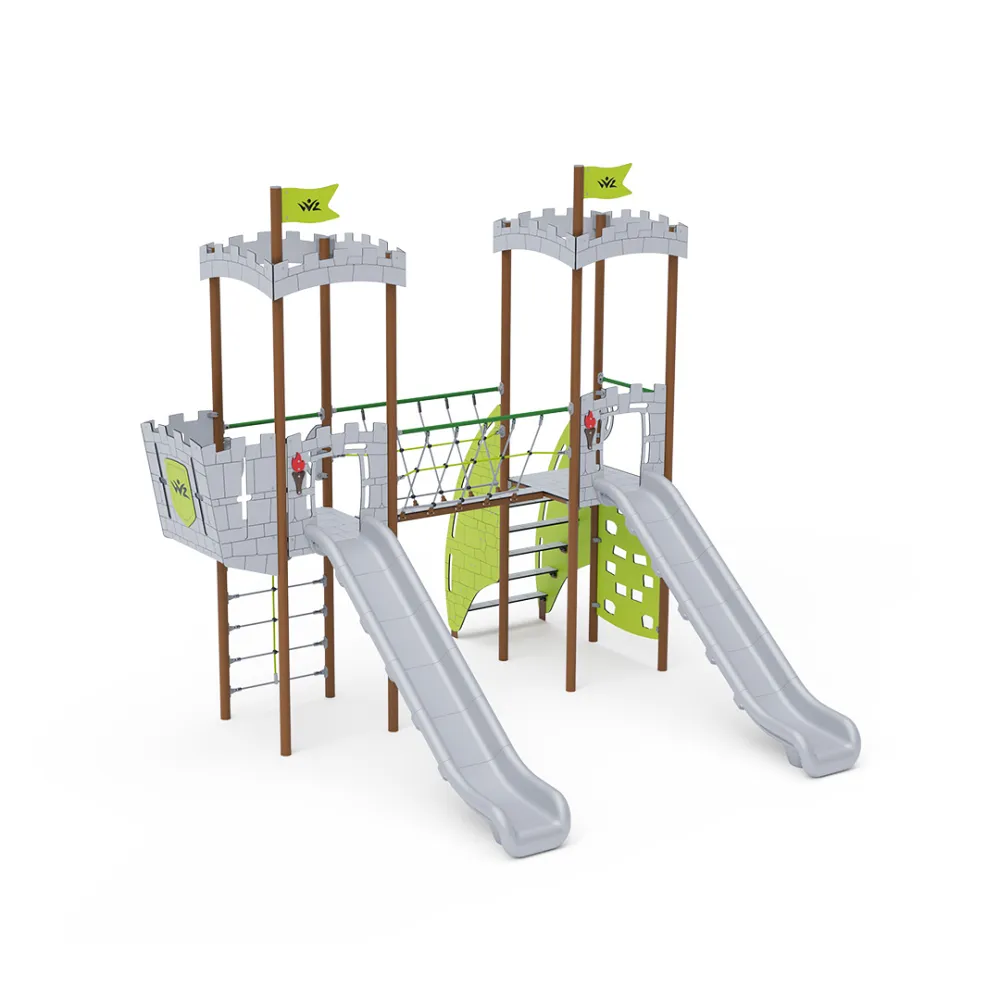 Double-Tower Combined Play Structure - High VVZ-VZP2-007-15