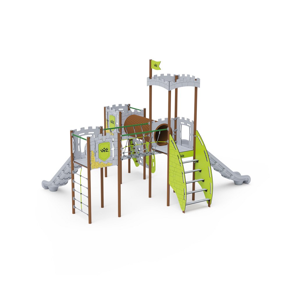 Triple-Tower Combined Play Structure - High VVZ-VZP3-003-15
