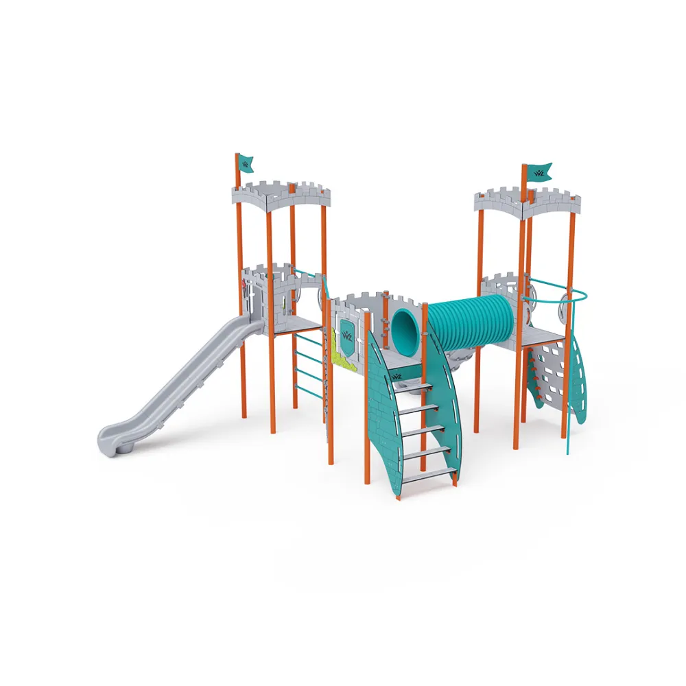 Triple-Tower Combined Play Structure - High VVZ-VZP3-004-15