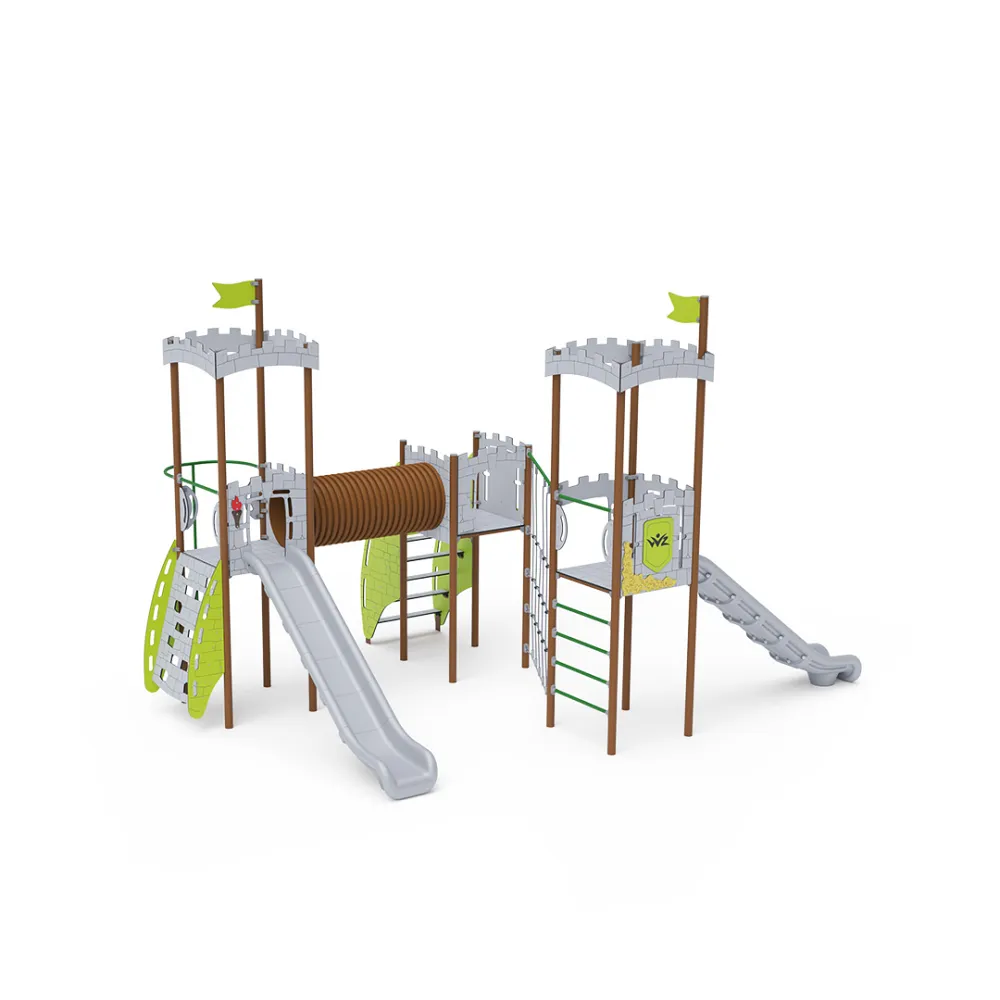 Triple-Tower Combined Play Structure - High VVZ-VZP3-004-15
