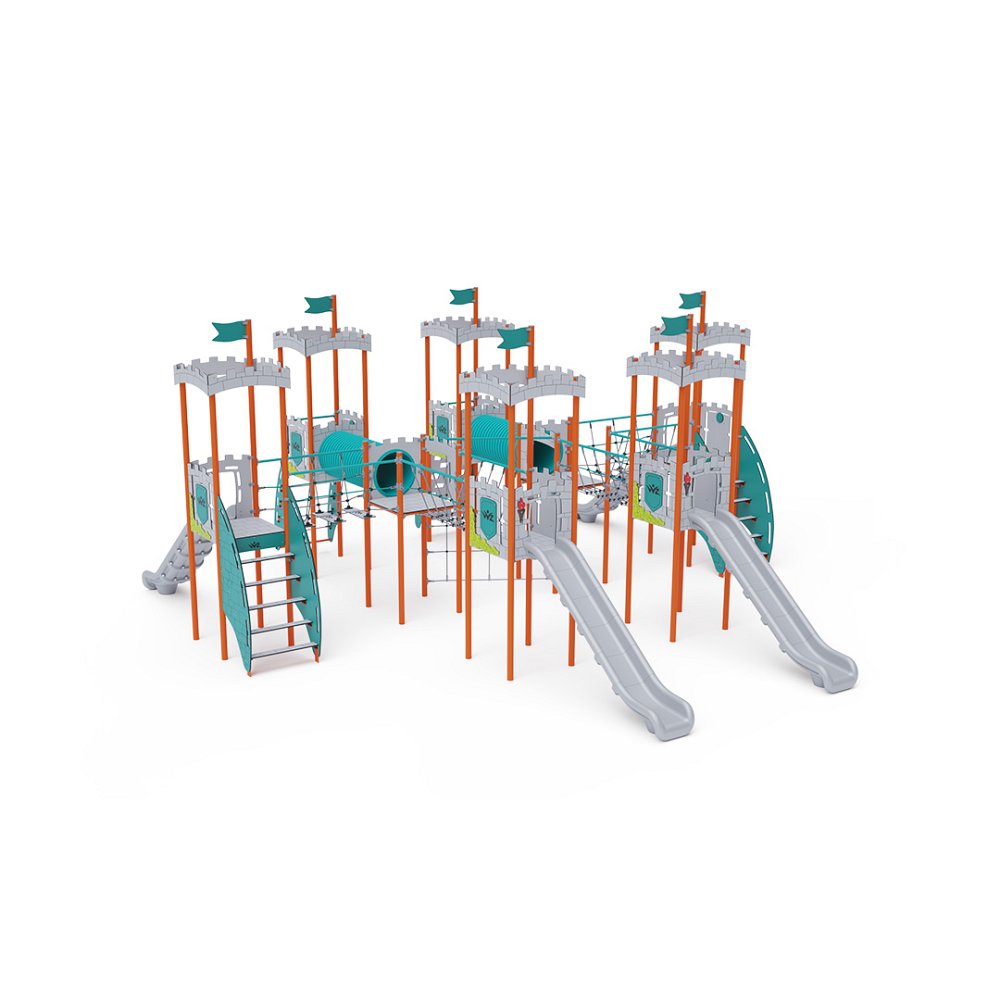 Eight-Tower Combined Play Structure - High VVZ-VZP8-001-15