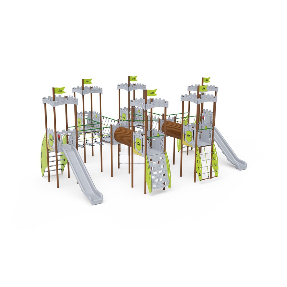 Eight-Tower Combined Play Structure - High VVZ-VZP8-001-15