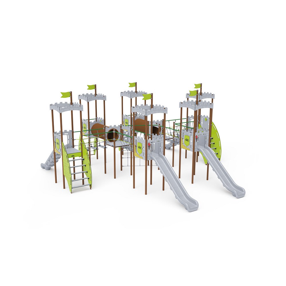 Eight-Tower Combined Play Structure - High VVZ-VZP8-001-15