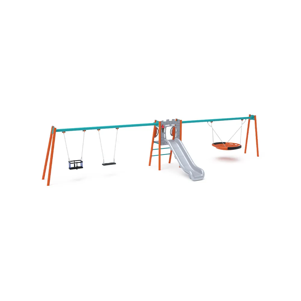 Double Slide with Swing - 1x Classic Seat, 1x Baby Seat, 1x Nest Seat VVZ-AP006-10