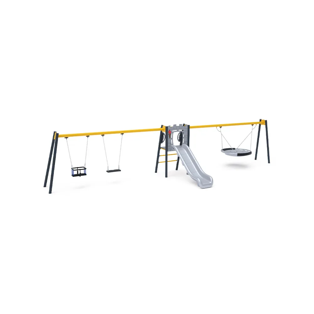 Double Slide with Swing - 1x Classic Seat, 1x Baby Seat, 1x Nest Seat VVZ-AP006-10