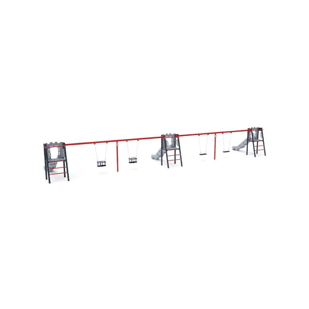 Triple Slide with Swing - 2x Classic Seat, 2x Baby Seat VVZ-AP010-10