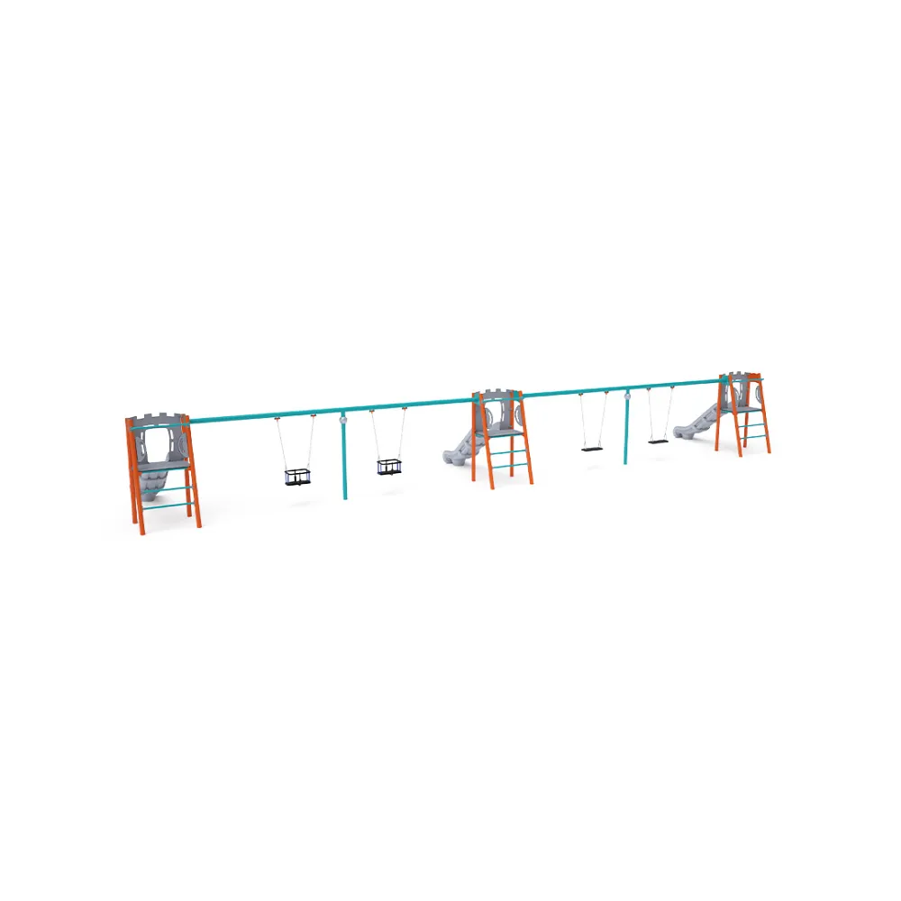 Triple Slide with Swing - 2x Classic Seat, 2x Baby Seat VVZ-AP010-10