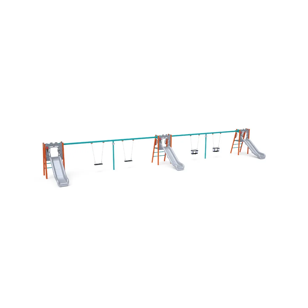 Triple Slide with Swing - 2x Classic Seat, 2x Baby Seat VVZ-AP010-10