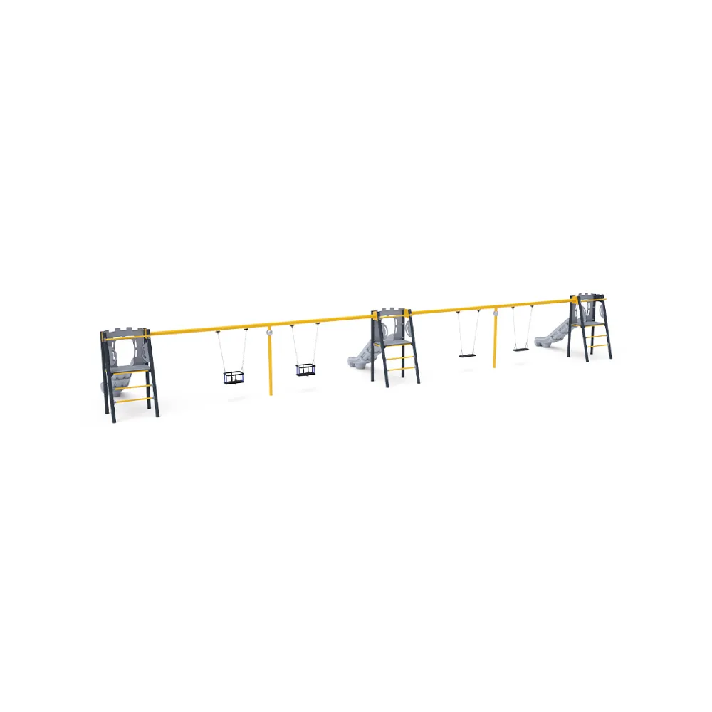 Triple Slide with Swing - 2x Classic Seat, 2x Baby Seat VVZ-AP010-10