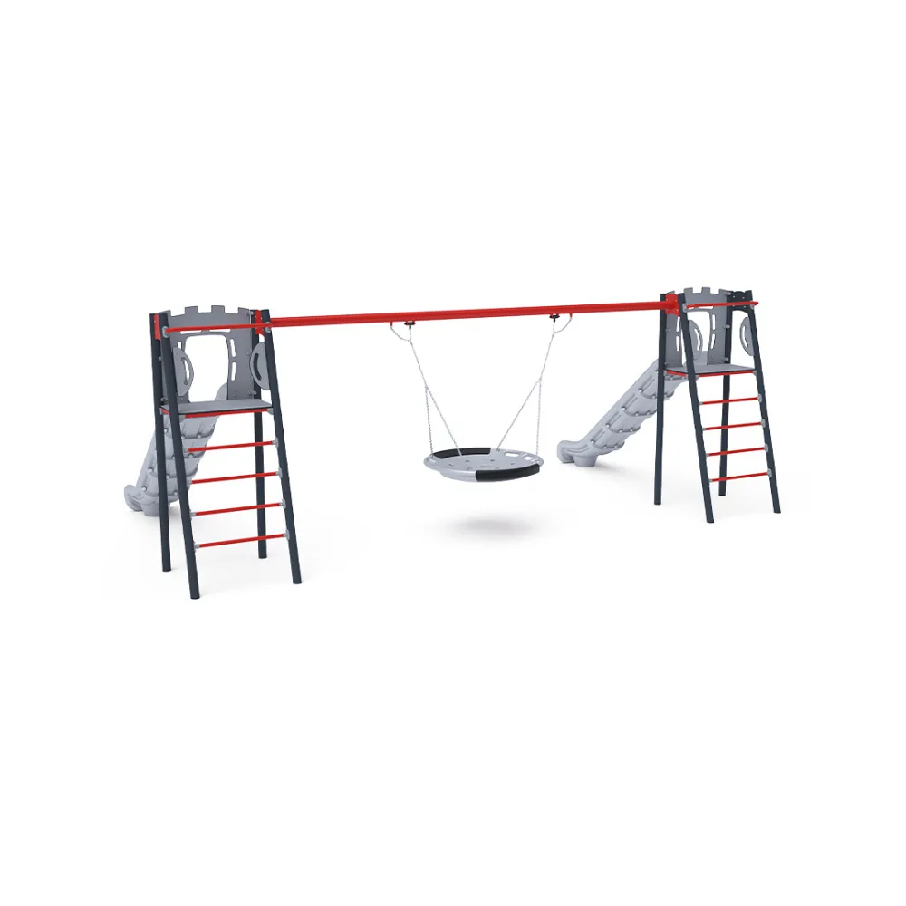 Double Slide with Swing - 1x Nest Seat VVZ-AP009-15