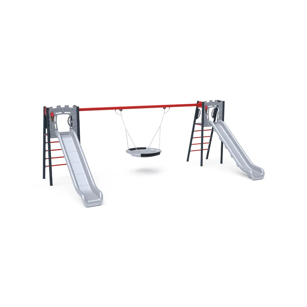 Double Slide with Swing - 1x Nest Seat VVZ-AP009-15