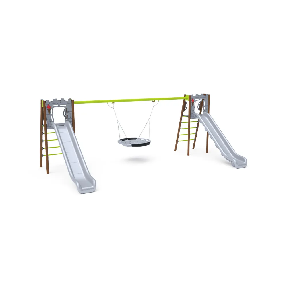 Double Slide with Swing - 1x Nest Seat VVZ-AP009-15