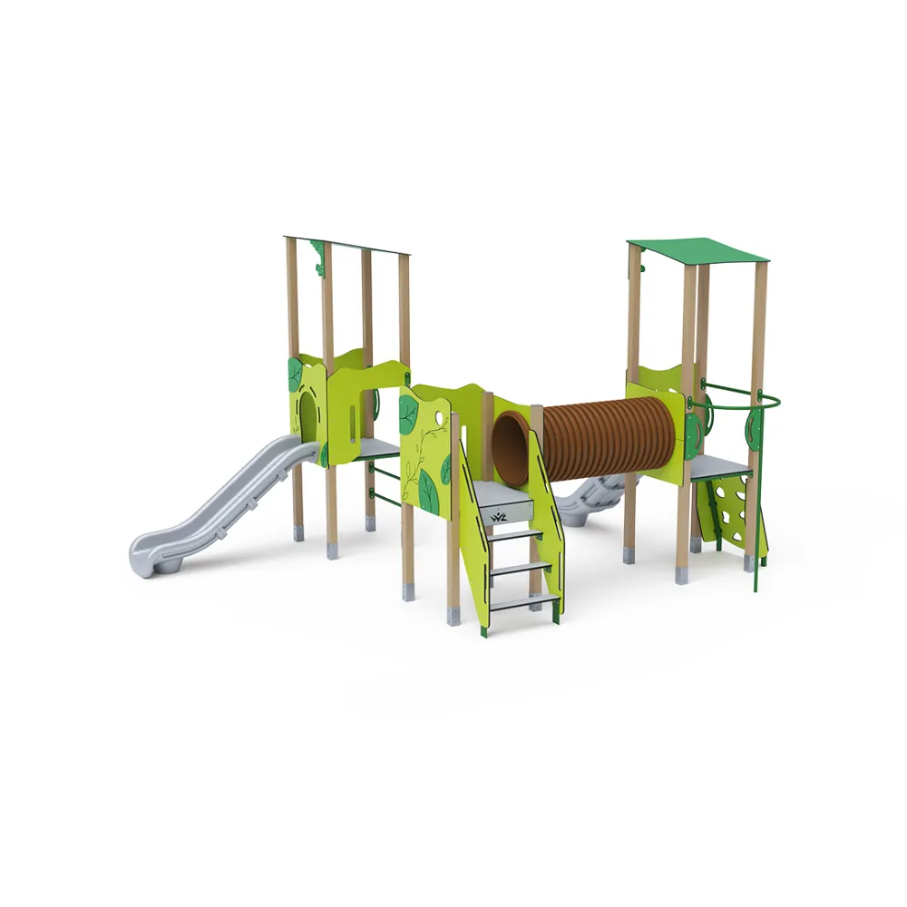 Triple-Tower Combined Play Structure - High VVZ-VZD3-004-10