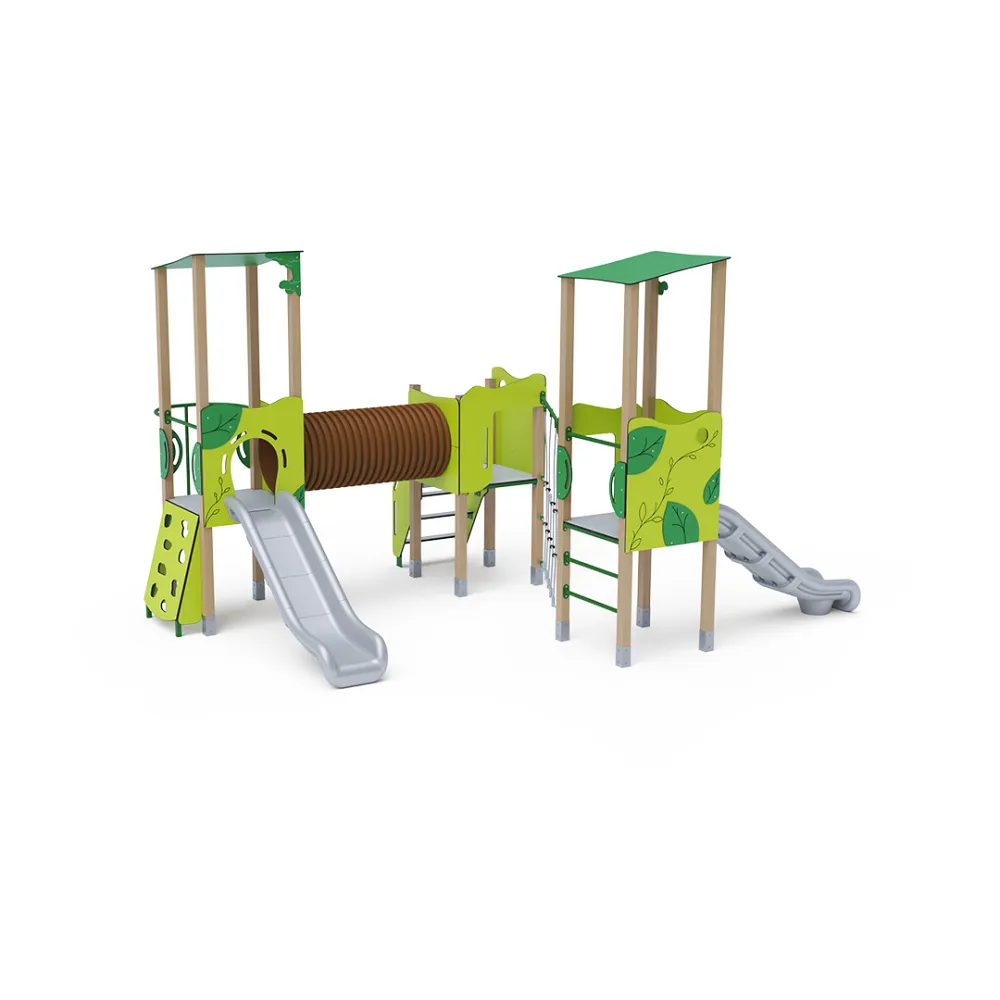 Triple-Tower Combined Play Structure - High VVZ-VZD3-004-10