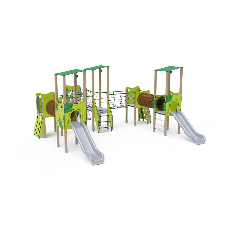 Six-Tower Combined Play Structure - High VVZ-VZD6-001-10
