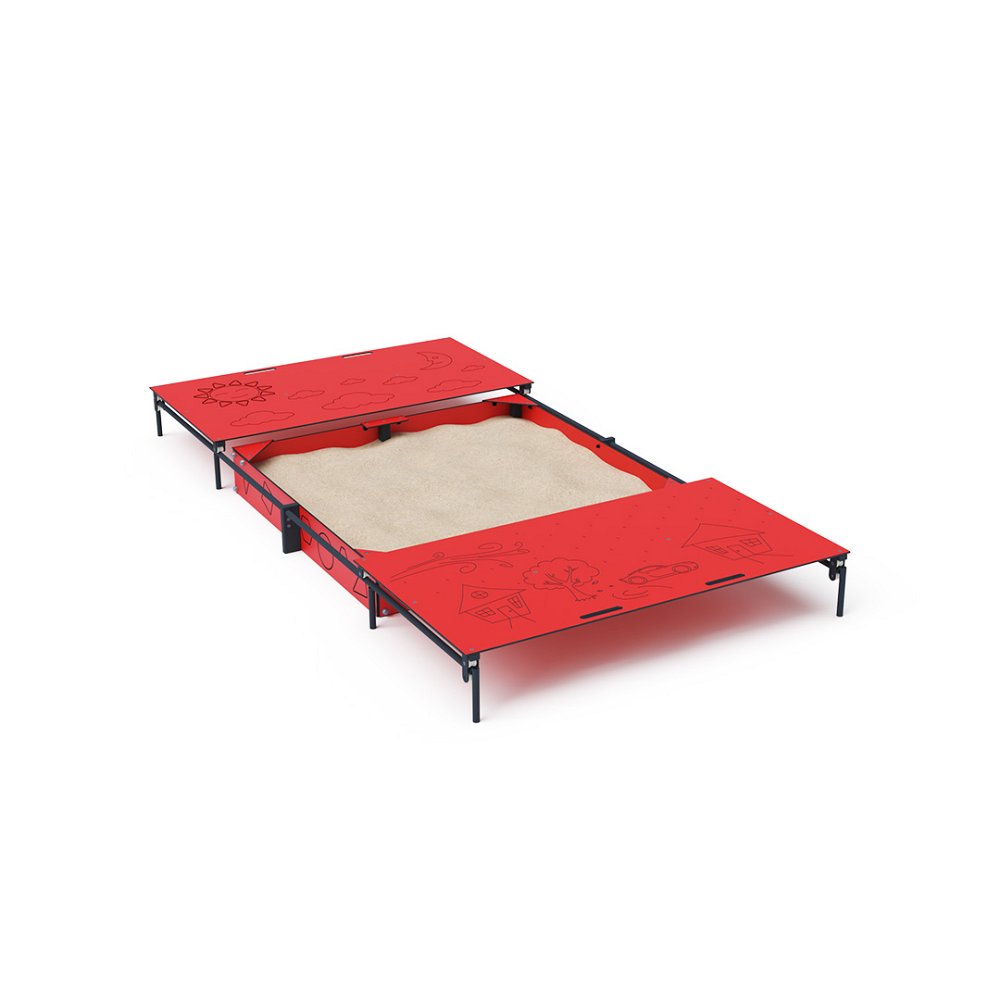 Educational sandbox 2 × 2 m with a cover VVZ-PD011 EN