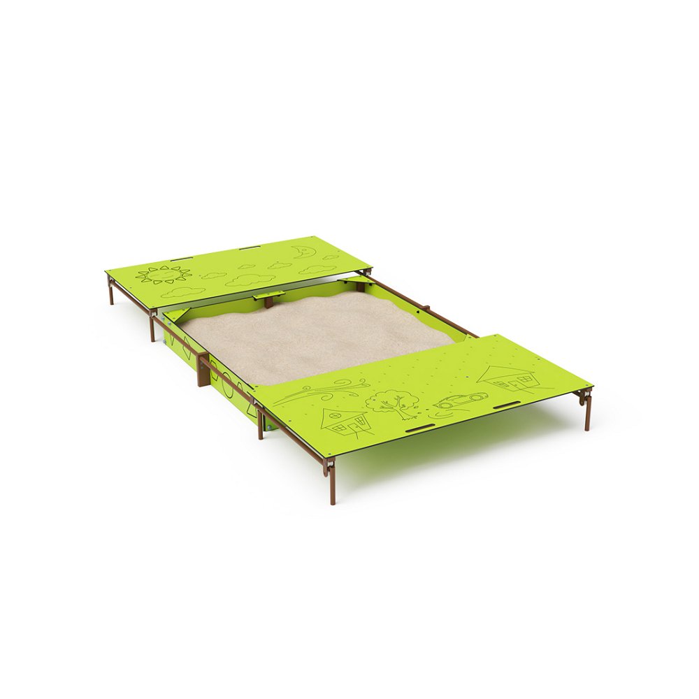 Educational sandbox 2 × 2 m with a cover VVZ-PD011 EN