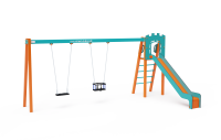 Slides with swings up to 1.5m