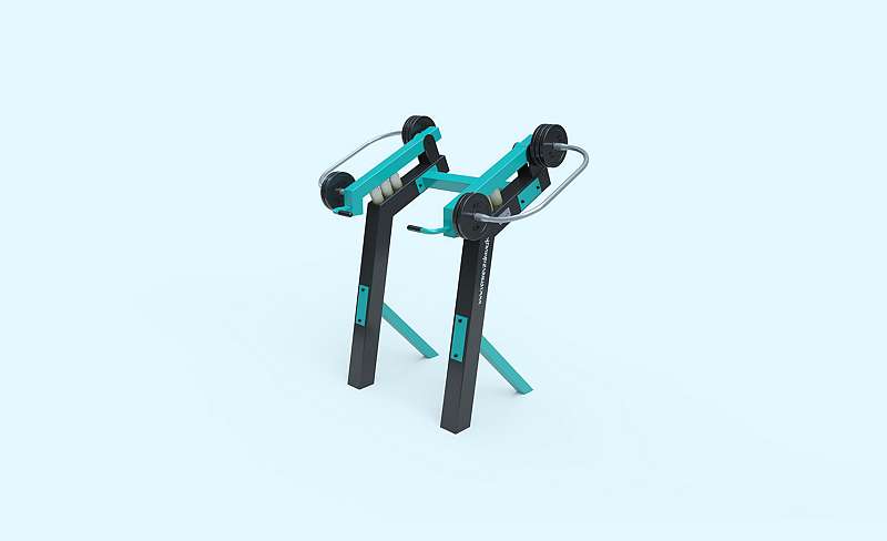 Fitness with sliding weights