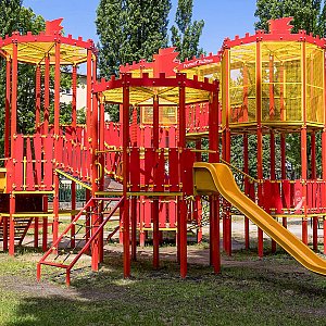 Modern inclusive playground on Medzilaborecka Street Modern inclusive playground on Medzilaborecka Street