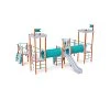 Five-Tower Combined Play Structure - High VVZ-VZP5-001-10 Five-Tower Combined Play Structure - High VVZ-VZP5-001-10