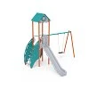 Single-Tower Combined Play Structure - High, with Roof VVZ-VZP1-002-15 Single-Tower Combined Play Structure - High, with Roof VVZ-VZP1-002-15