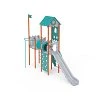 Double-Tower Combined Play Structure - High, with Roof VVZ-VZP2-003-15 Double-Tower Combined Play Structure - High, with Roof VVZ-VZP2-003-15