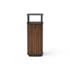 Waste bin with a roof HPL Waste bin with a roof HPL
